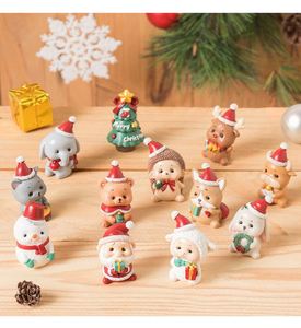 Creative Christmas Doll Decoration Cartoon Resin Santa Claus Mini Snowman Christmas Desktop Ornaments Xmas New Year <b>Gift</b> - Product Image 5
