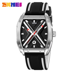 Skmei Men's Quartz Watch Analog Silicone Strap Luminous 10m Waterproof Stainless Steel Buckle Black Red Sport Style - Product Image 5