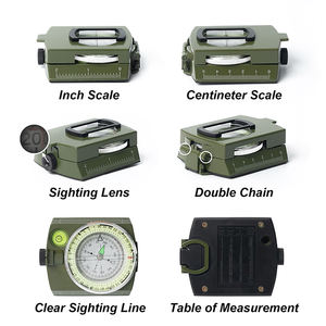 Brújula geológica Lensatic prismática profesional para acampar al aire libre al por mayor de fábrica - Product Image 2