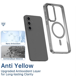 Funda de teléfono magnética transparente a prueba de golpes para Samsung Galaxy S25 24 <span class=keywords><strong>23</strong></span> Ultra/<span class=keywords><strong>23</strong></span> 24 Fe Pc Tpu Material funda de teléfono móvil - Product Image 6
