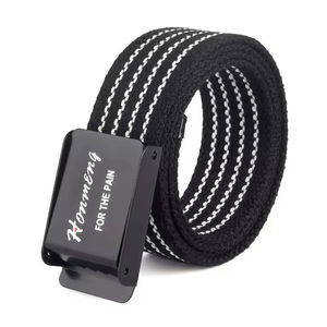 <span class=keywords><strong>Ceinture</strong></span> en toile <span class=keywords><strong>élastique</strong></span> décontractée pour hommes, nouvelle <span class=keywords><strong>ceinture</strong></span> tactique en nylon avec logo personnalisé, utilisation quotidienne polyvalente <span class=keywords><strong>sans</strong></span> poinçonnage pour les pantalons tissés - Product Image 4