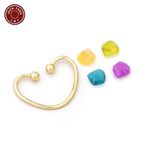 Conector de bikini, accesorios de metal para trajes de baño, forma irregular, para bikini de tiras, vestido de mujer, decoración metálica personalizada, abalorios, anillo, hebilla - Product Image 5
