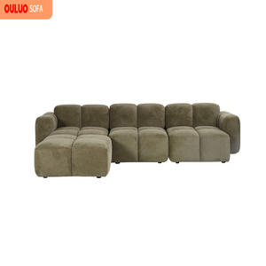 आधुनिक सोफे सेट लिविंग रूम फर्नीचर आधुनिक मॉड्यूलर उच्च घनत्व फोम और टफ्फ्टेड बैक आरामदायक लिविंग रूम सोफा - Product Image 2