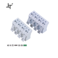 Connecteur à pince 4 broches 4 pôles 863 Borne sans vis pour une distribution efficace de l'énergie dans l'industrie des panneaux solaires et de l'éclairage LED
