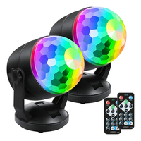 2024 Style chaud télécommande rvb LED Disco Ball 7 modes scène lumière lampe stroboscopique IP65 E27 Base pour fête DJ et utilisation en entrepôt