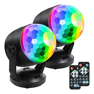 2024 Style chaud télécommande rvb LED <span class=keywords><strong>Disco</strong></span> Ball 7 modes scène lumière lampe stroboscopique IP65 E27 Base pour fête DJ et utilisation en entrepôt - Product Image 1