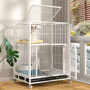 Super Large One-Piece Free Space <strong>Cat</strong> <strong>Cage</strong> Indoor Household Collapsible Animal House Button Bold Square <strong>Cat</strong> Villa Toilet for <strong>Cats</strong> - Product Image 4