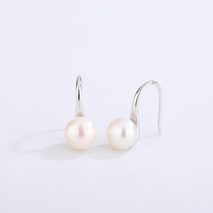 Élégantes boucles d'oreilles clous en cuivre avec feuilles florales et perles d'eau douce, bijoux en zircon pour femme, cadeau de mariage ou d'anniversaire - Product Image 2