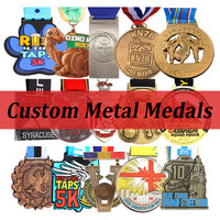 Médaille personnalisée avec logo, médaille en émail gravée, médaille rotative pour événements sportifs, récompense de championnat, médaille d'anniversaire