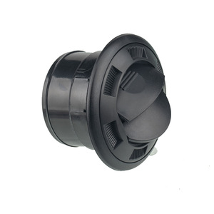 <b>Black</b> Round Air <b>Vent</b> For RV Bus Vehicle Interior Accessories 100 75mm With Fixed Screws - Product Image 2