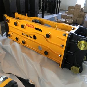 SOOSAN Excavator Attachment <b>Hydraulic</b> <b>Breaker</b> SB81 Open Top Type Concrete Rock Demolition Hammer for Digging Mining work - Product Image 3