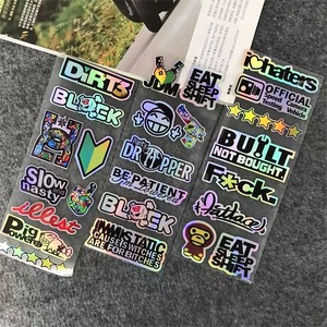 Autocollants personnalisés en vinyle imperméables et résistants aux rayures, autocollants adhésifs pour voitures, autocollants pour vélos - Product Image 2