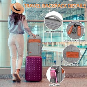 <span class=keywords><strong>Mochila</strong></span> de viaje para ordenador portátil 42L <span class=keywords><strong>equipaje</strong></span> de mano Vuelo aprobado <span class=keywords><strong>mochila</strong></span> extensible negocios antirrobo bolsas de fin de semana para mujeres - Product Image 5