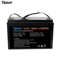 Tipsun Lifepo4 12V 100Ah Lớp A Tế Bào Thông Minh BMS Chu Kỳ Sâu Pin Công Nghiệp Pin Năng Lượng Mặt Trời Hệ Thống Điện