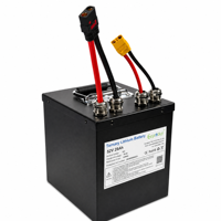 Baterai Lithium Isi Ulang 52V 28Ah 210A 14S7P Casing Logam untuk Sepeda Listrik, Survei Geologi, Transportasi Lapangan