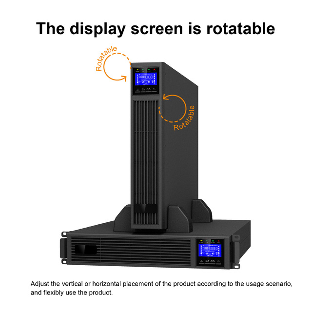 Factory Direct Rack Tower Online UPS 1kVA-10kVA High Efficiency PF=1 UPS for Mission Critical Systems