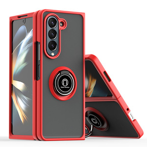 Nueva llegada a prueba de golpes con soporte de anillo funda de teléfono magnética para Z <span class=keywords><strong>Fold</strong></span> 6 Z <span class=keywords><strong>Fold</strong></span> 5 Z <span class=keywords><strong>Fold</strong></span> <span class=keywords><strong>4</strong></span> Z <span class=keywords><strong>Fold</strong></span> 3 - Product Image 1