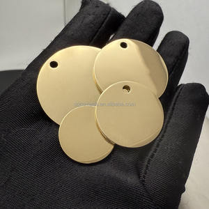 Латунный материал без покрытия, круглый диск, хорошо отполированный зеркальный латунный ярлык для волоконно-лазерной гравировки - Product Image 2