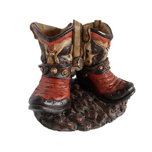 Salière et poivrière en polyrésine, design bottes <span class=keywords><strong>de</strong></span> <span class=keywords><strong>cowboy</strong></span>, support <span class=keywords><strong>de</strong></span> table - Product Image 5
