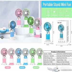 Ventilador de Mano Personalizado de Fábrica en Oferta, 1 Velocidad, Batería de Plomo-Ácido - Product Image 2