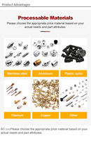 Pièces de précision en acier inoxydable mini 304/316/304L usinées CNC de haute qualité, services sur mesure en usine, électroérosion à fil, brochage