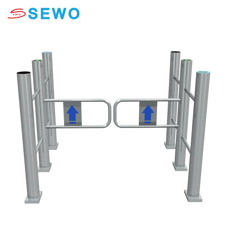 Автоматические механические Вращающиеся Ворота SEWO, автоматические открывающиеся Вращающиеся Ворота, простой механизм двери из нержавеющей стали
