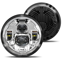 Nouveau phare LED 12V 7 pouces H6024, faisceau haut et bas, anti-éblouissement, homologué DOT pour Wrangler JKU TJ LJ, pour Chevy, pour VW