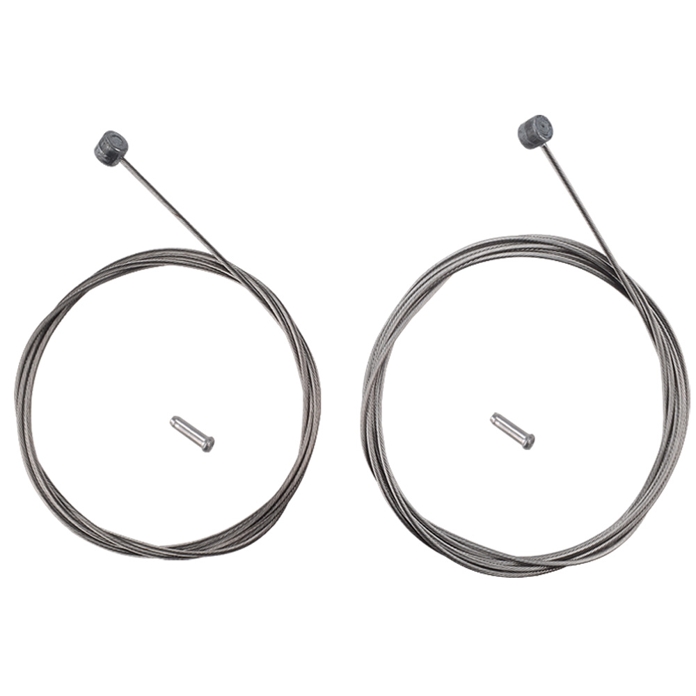 Freno de MTB de acero inoxidable plateado