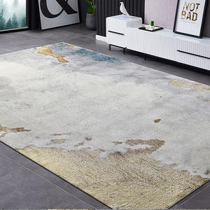 Tapis moderne abstrait rectangulaire antidérapant en polypropylène pour salon, style nordique, tapis décoratif - Product Image 2