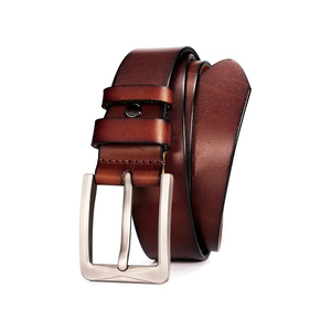 कारखाने अनुकूलन योग्य उच्च गुणवत्ता वाले टिकाऊ 1.5-इंच पूर्ण-अनाज चमड़े पुरुषों के बेल्ट - Product Image 1
