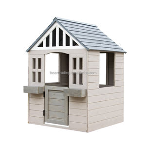 Maisonnette de jeu pour enfants en bois, montage facile, toit en bois, cabane d'extérieur pour jardin - Product Image 6