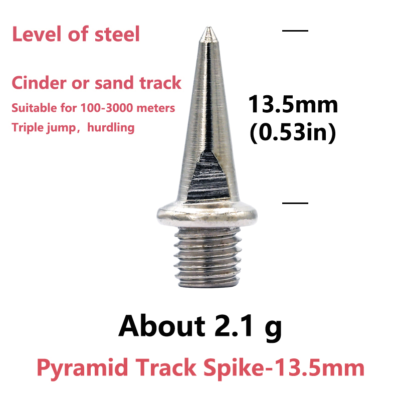 Pyramid Track Spike-Silver-13.5mm