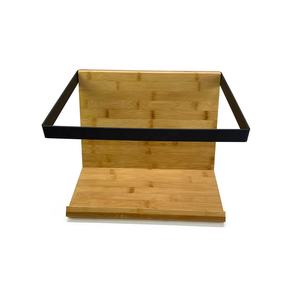 Hochwertige Metall LP Schallplatte <span class=keywords><strong>DVD</strong></span> CD-Speicher Display <span class=keywords><strong>Rack</strong></span> Stand halter Schreibtisch CD-Racks mit Bambus basis - Product Image 3