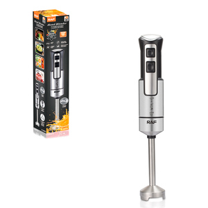 RAF Kitchen Hand Blender With 4 Blade, Easy to Clean and Fast Start, 400W 28000RPM Stainless Steel Blade BPA Free RAF Hand Blend - Product Image 1
