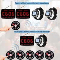 Timbre de Llamada para Clientes de Cafetería y Hospital, Botón de Llamada para Enfermeras, Reloj Vibrador Impermeable para Restaurante