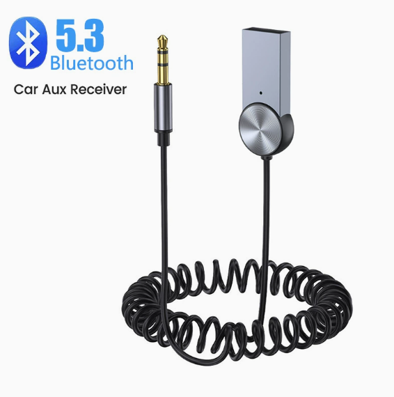 GXY New 5.3 Audio Receiver USB to 3.5mm AUX Car Wireless Music Adapter With HD MIC for Car Kit Wired Speaker