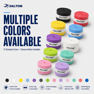 Poignée de <span class=keywords><strong>raquette</strong></span> de tennis en PU collant, durable, absorbant l'humidité, antidérapante, personnalisée, multicolores - Product Image 2