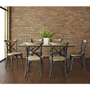 Sedia Impilabile in Legno Stile Rustico Vintage, Sedia Crossback per Ristorante e Bistrot, Sedia da Pranzo con Schienale Incrociato - Product Image 2