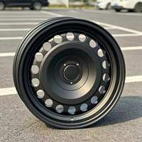 Jantes forgées au design concave personnalisé, jantes en aluminium forgé de style rétro noir pour berline et véhicule tout-terrain