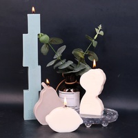 Moule à savon à forme géométrique, en Silicone, 19 Styles, bricolage, pour bougies, Articles de meubles ménagers, DM309