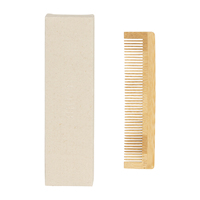 Peignes à cheveux en bambou jetables en vrac ECOWAY - Peignes écologiques miniatures pour spa, voyage et usage domestique, peignes d'hôtel