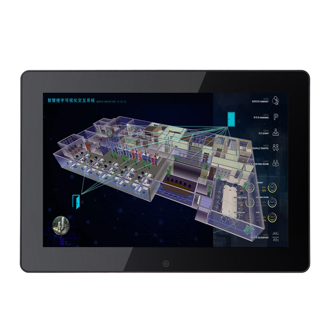17.3" Industrial Grade Waterproof Android Tablet PC Wall Mount 10-Point Capacitive Touch for Business Meeting Room
