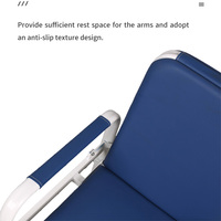 Silla de Acompañante Plegable y Ajustable de Acero, Multiusos, Portátil, de Diseño Moderno, para Hospital, Superventas