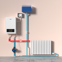 Chaudière électrique 14 kW OEM ODM, système double, type ouvert scellé, chauffage central domestique et eau chaude, WIFI