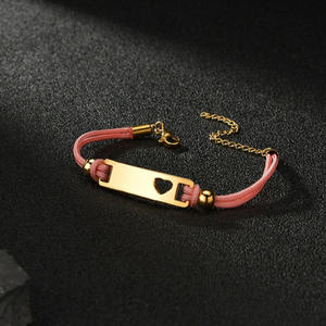 Bracelets personnalisés en acier inoxydable <span class=keywords><strong>avec</strong></span> nom de bébé, cœur creux, lune, papillon, hommes, femmes, garçon, fille, gravure de nom sur <span class=keywords><strong>bracelet</strong></span> - Product Image 6