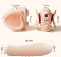 Vibrador de Succión con Forma de Elefante Rosa, Desmontable, para Estimulación del Punto G, para Masturbación Femenina
