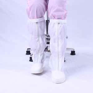 รองเท้าบูตทำงานสำหรับทุกเพศ,รองเท้าเซฟตี้ป้องกันไฟฟ้าสถิตย์สีขาวใช้ซ้ำได้รองเท้าบูทยาว - Product Image 4