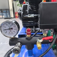 Compresseur d'Air Industriel Portable à Courroie 3 CV 2,2 kW, Vitesse 960 tr/min, Débit 250 L/min, Pression 8 bar, Alimentation Essence, pour Peinture
