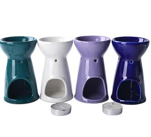 Pot à bougie diffuseur d'huiles essentielles brûleur à huile en porcelaine chauffe-plat parfum en céramique fond brûleur de cire plus chaud pour la décoration de la maison - Product Image 1