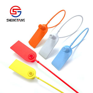 Mini White Pull-<strong>Tite</strong> Security Seals for Packaging 200mm Fixed Length Luxury <strong>Bags</strong> and Clothing Garment Tags with Custom logo - Product Image 3